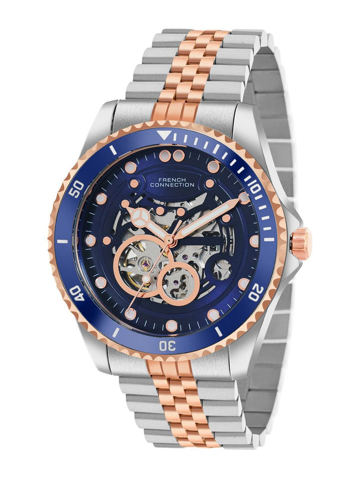 French Connection Men Skeleton Dial  Analogue Automatic Motion Watch FCA19URTM