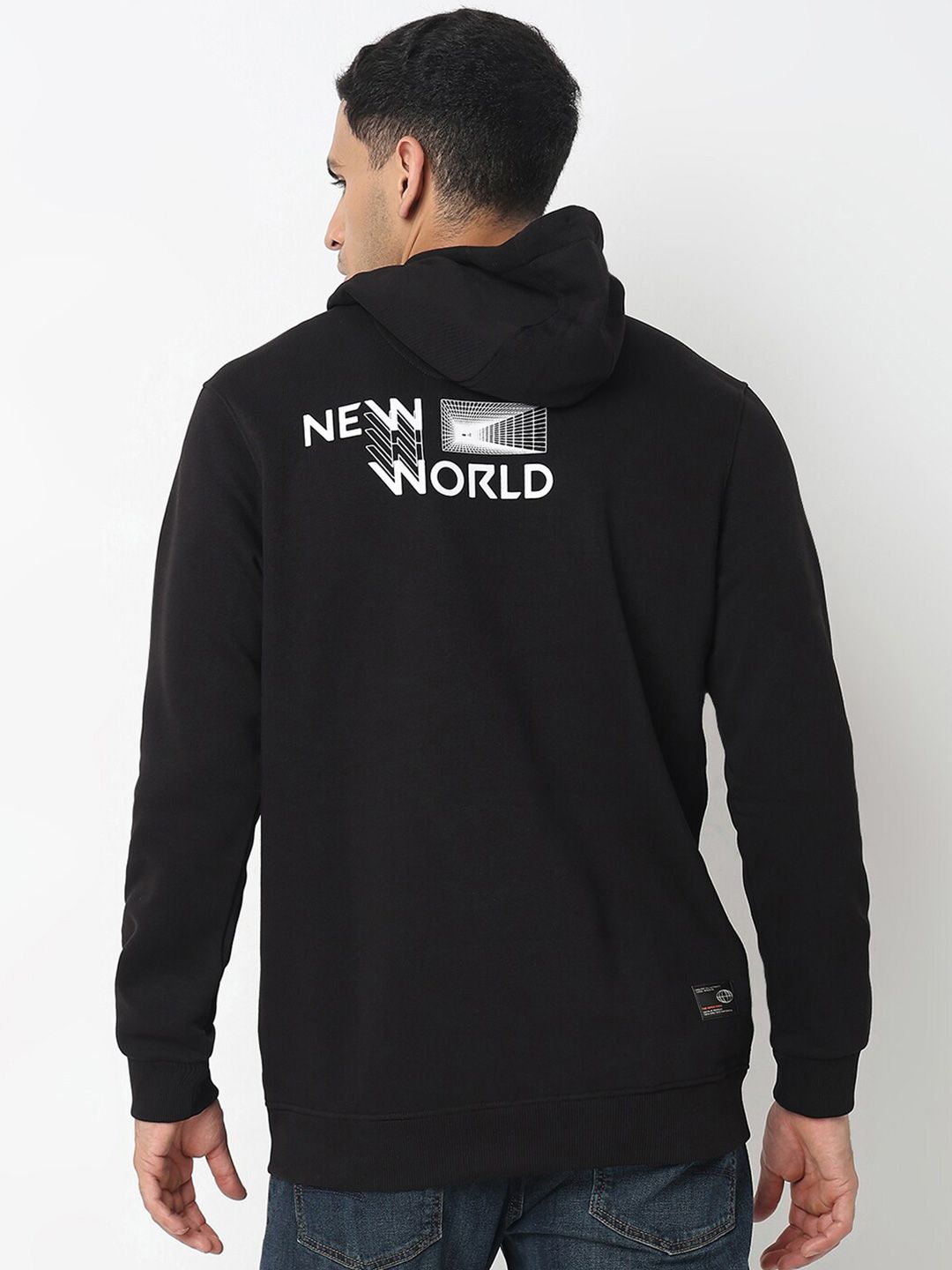 SPYKAR Hooded Neck Long Sleeves Cotton Pullover Sweatshirt