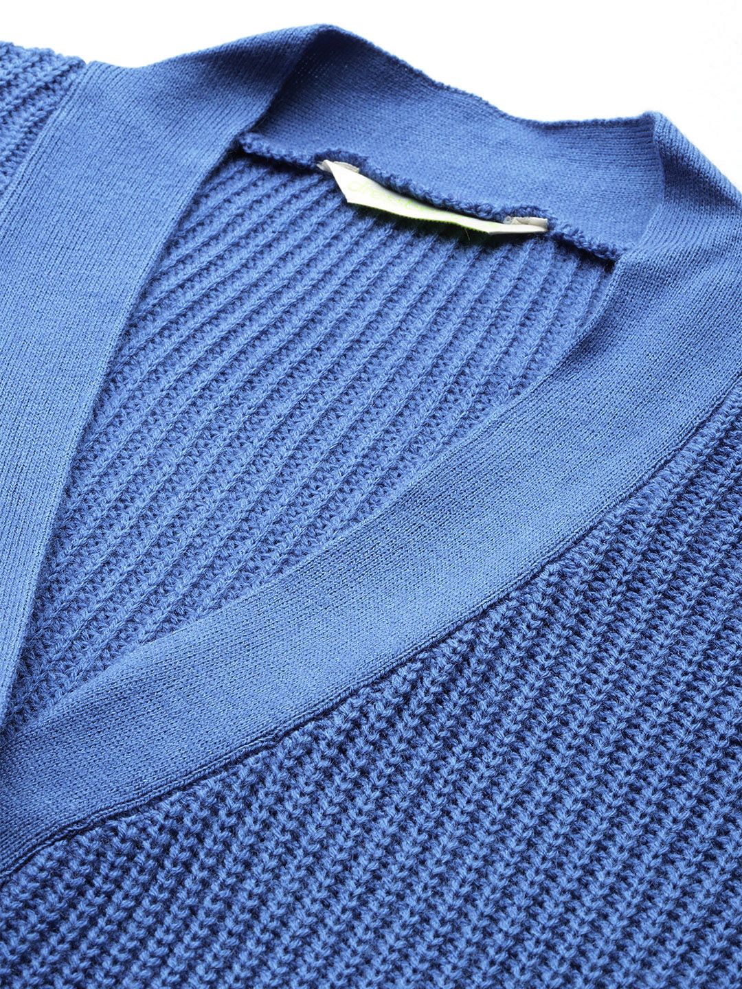 DressBerry Pure Acrylic Ribbed Cardigan