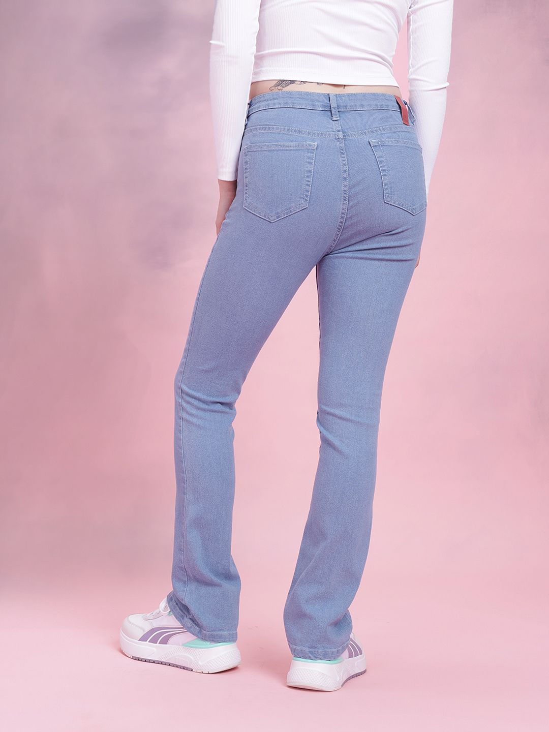 DressBerry Women Mid-Rise Stretchable Bootcut Jeans