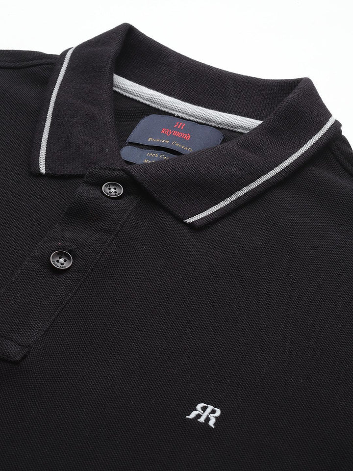 Raymond Men Polo Collar Pure Cotton T-shirt