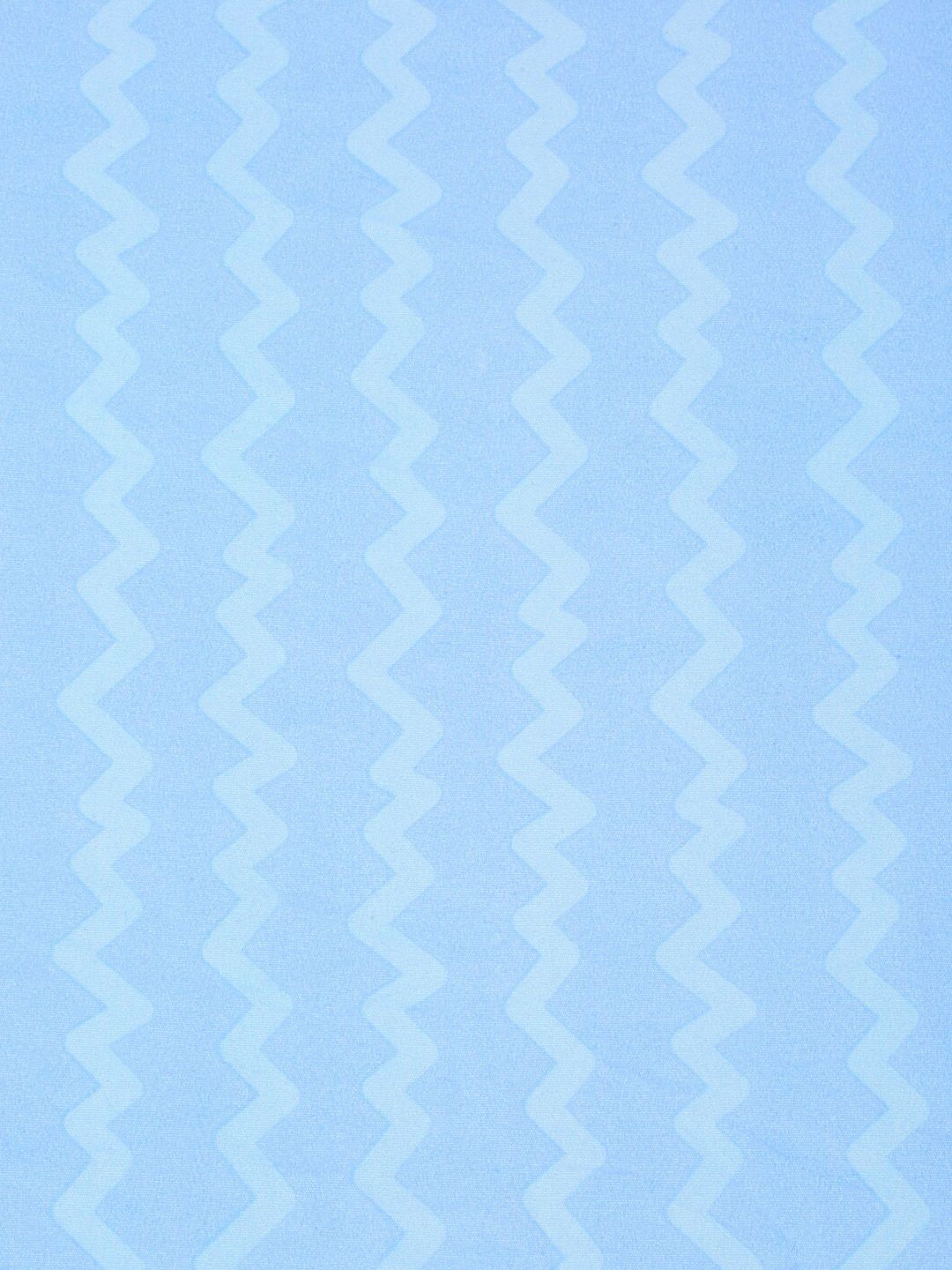 KLOTTHE Blue Abstract Printed 300 TC Fitted King Bedsheet With 2 Pillow Covers