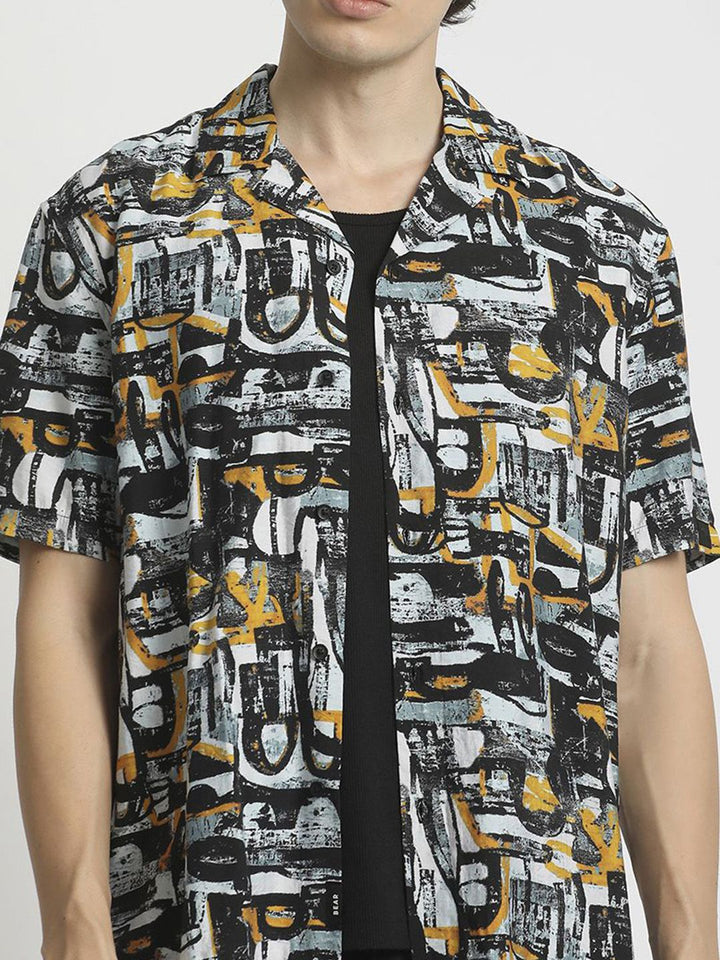THE BEAR HOUSE Men Opaque Printed Casual Shirt