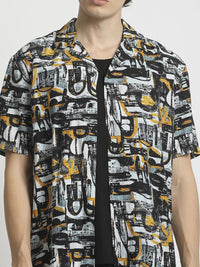 THE BEAR HOUSE Men Opaque Printed Casual Shirt