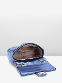 Lino Perros Structured Shoulder Bag with Quilted Detail