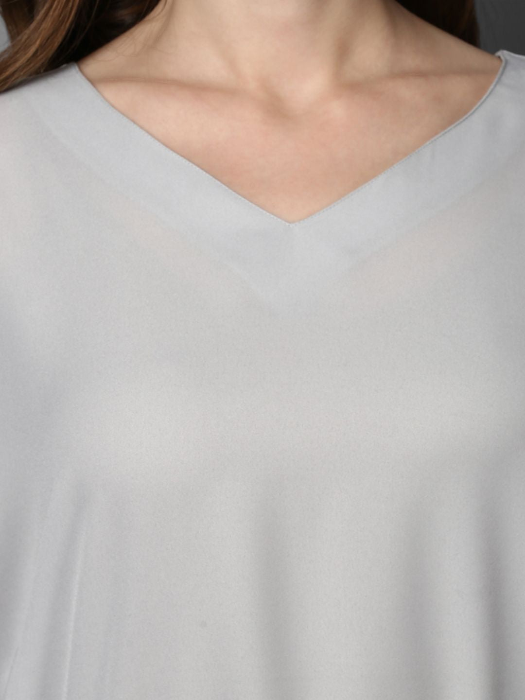 STREET 9 Women Grey Solid Kaftan Dress