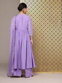 House of Pataudi Embroidered Empire Thread Work Jashn Kurta & Palazzos with Dupatta