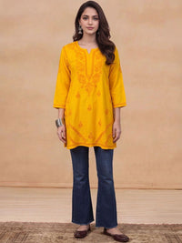 Rumah Wanita Chikankari Sulam Kurta Chikankari