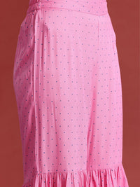 Anouk Floral Printed Regular Kurti with Sharara & With Dupatta