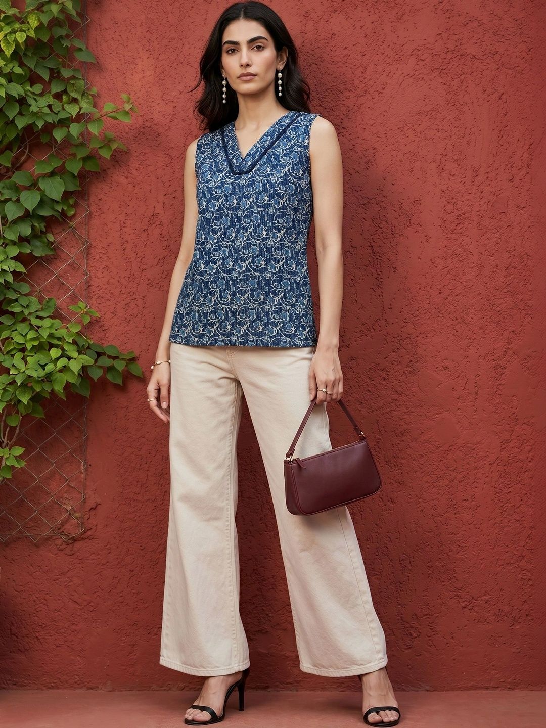 Mamicha Floral Print Top