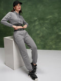Tokyo Talkies Crop Hoodie Sweatshirt With High-Waisted Jogger Co-Ords