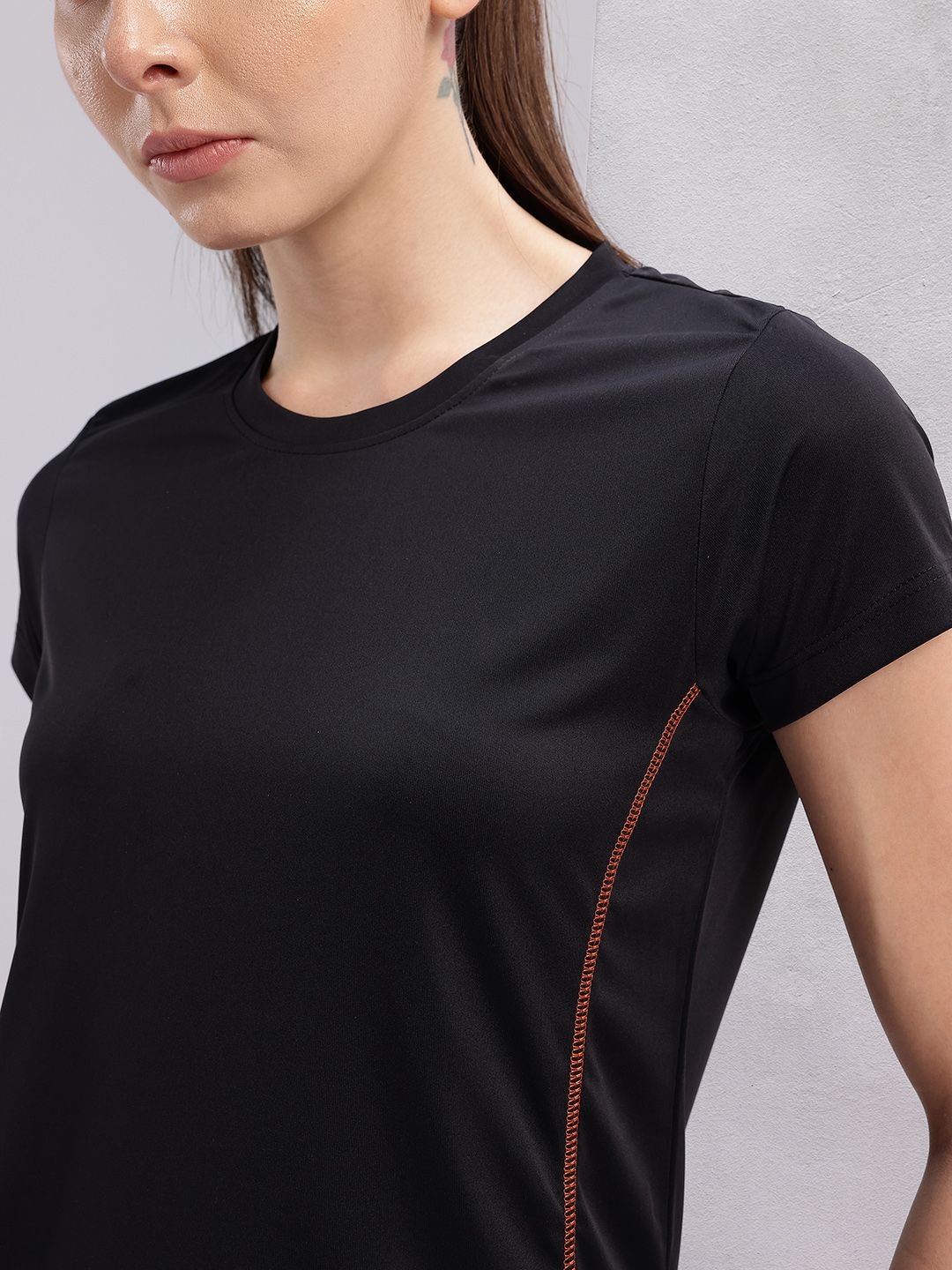HRX by Hrithik Roshan Contrast Stitch Rapid-Dry Training T-shirt