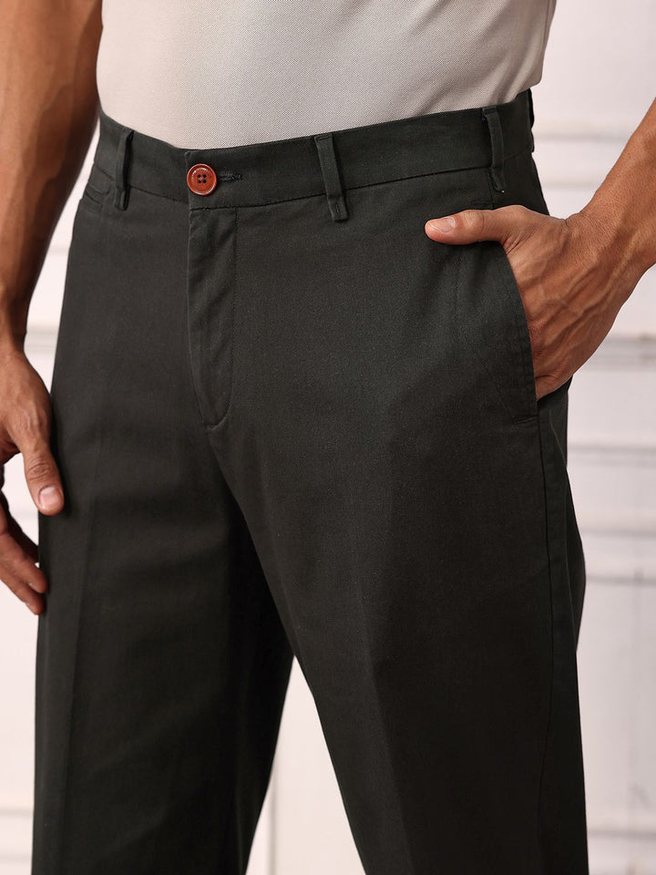 Mr Bowerbird Men Mid-Rise Liberal Fit Heritage Trousers