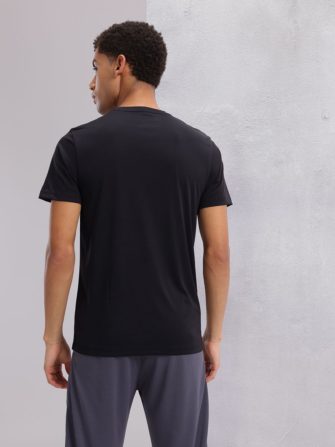 HRX by Hrithik Roshan Typography Print Rapid-Dry Training T-shirt