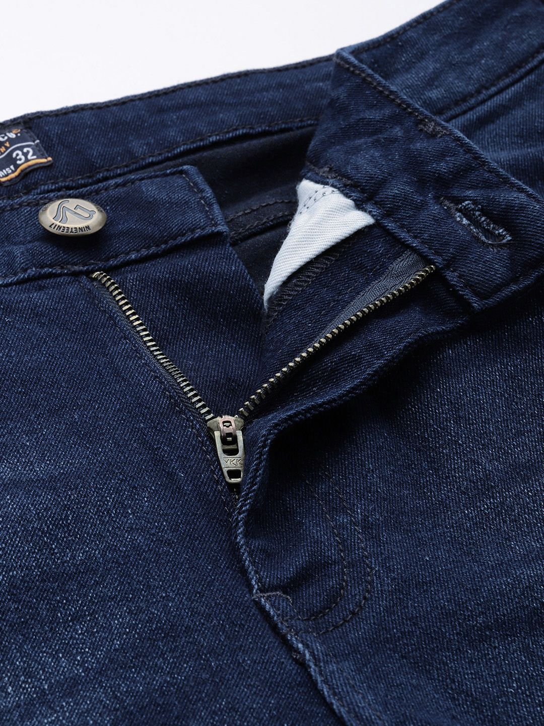 The Indian Garage Co Men Slim Fit Light Fade Jeans