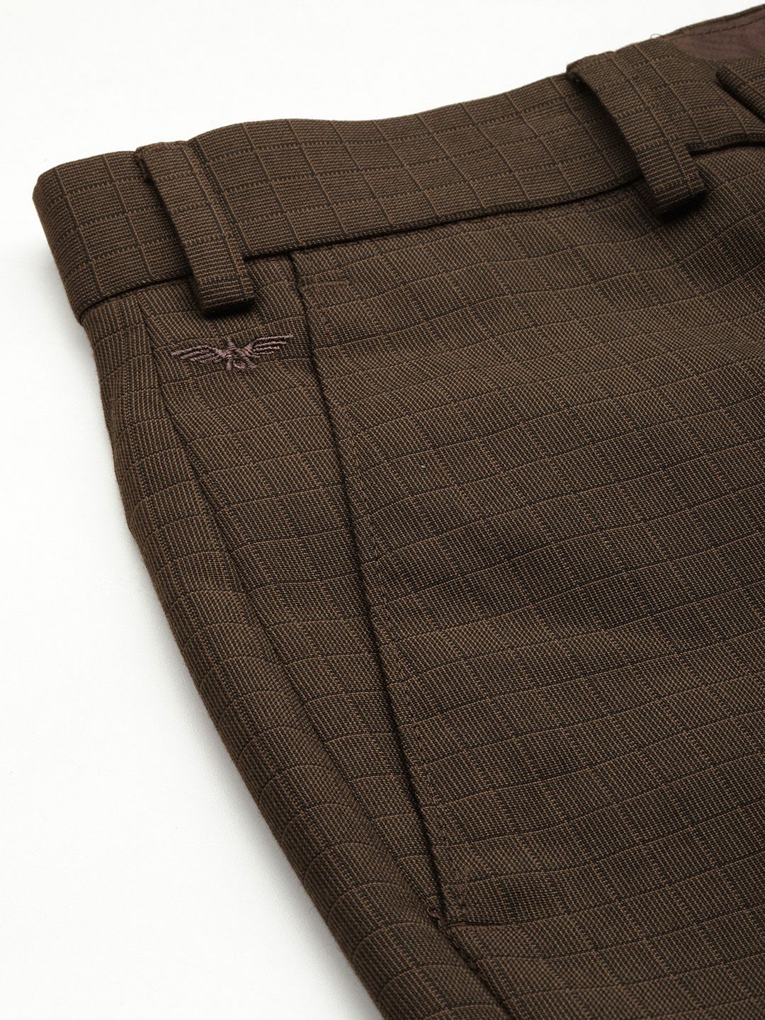 Park Avenue Men Checked Formal Trousers