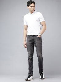 SPYKAR Men Slim Fit Low-Rise Light Fade Stretchable Jeans