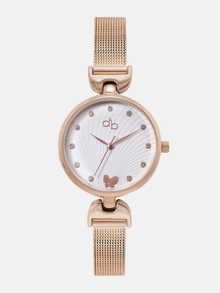 DressBerry Women Embellished Dial & Bracelet Style Straps Analogue Watch UT-A8648-SLR-DB