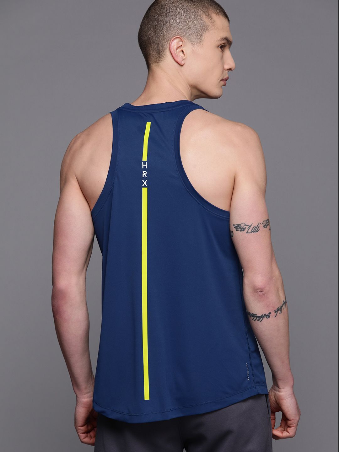 HRX by Hrithik Printed Rapid-Dry Training T-shirt