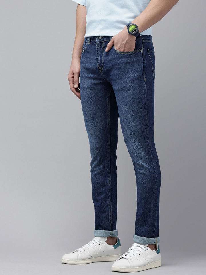 SPYKAR Men Skinny Fit Low-Rise Light Fade Stretchable Jeans