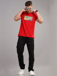 ADRO Men Printed Cotton T-shirt