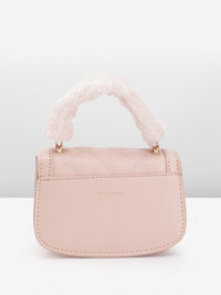 DressBerry Quilted Structured Satchel Bag