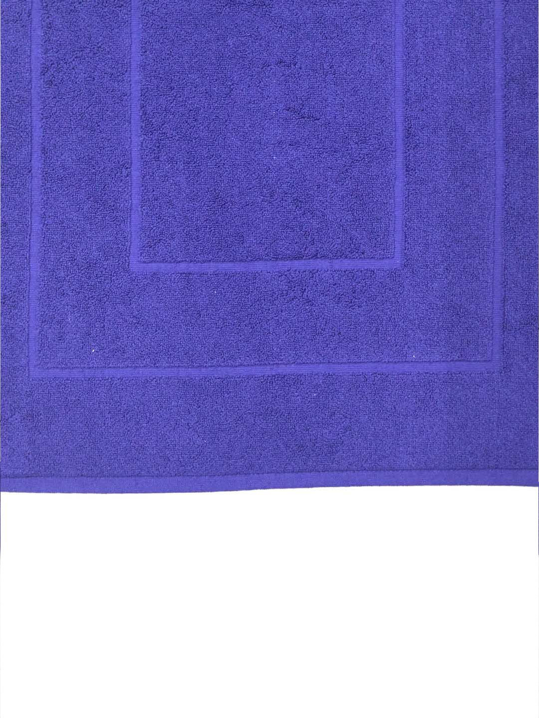 BOMBAY DYEING Navy Blue Pure Cotton 450 GSM Anti Skid 450 GSM Bath Rugs
