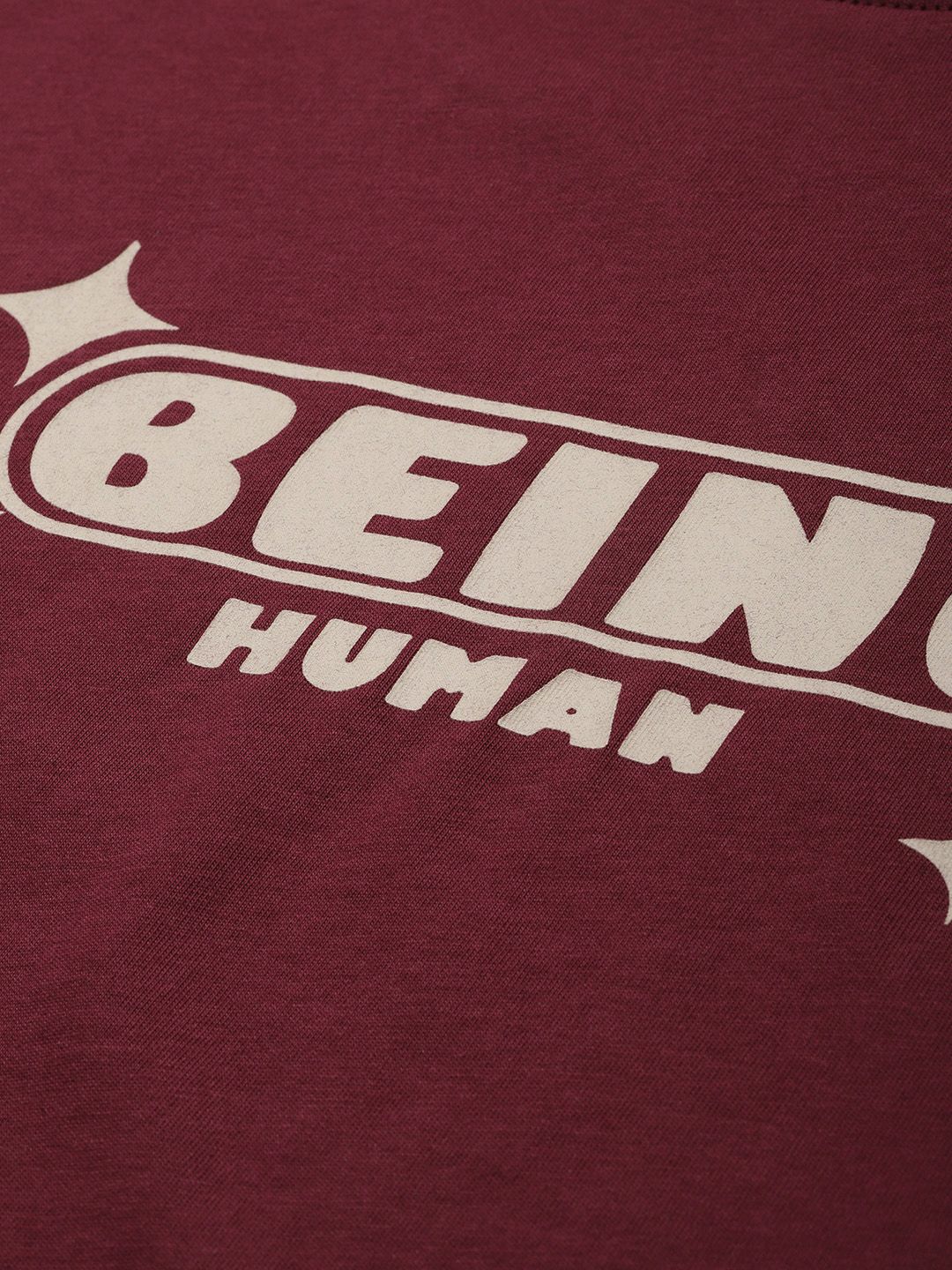 Being Human Pure Cotton Brand Logo Printed Casual T-shirt
