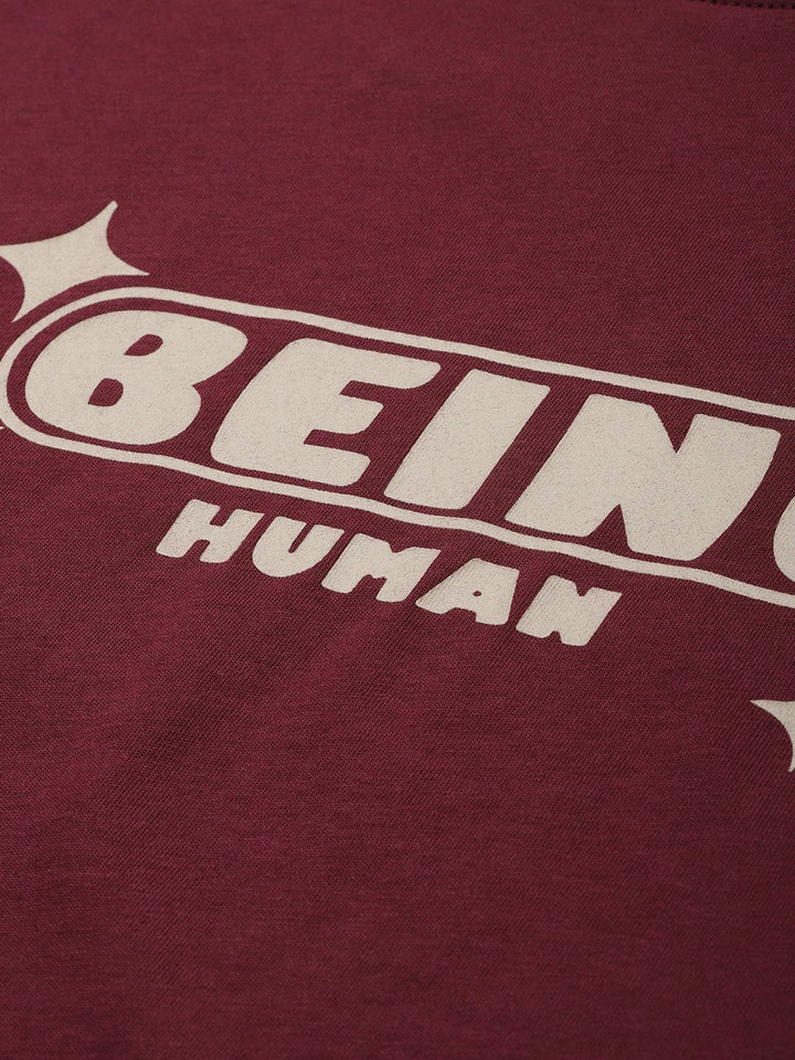Being Human Pure Cotton Brand Logo Printed Casual T-shirt
