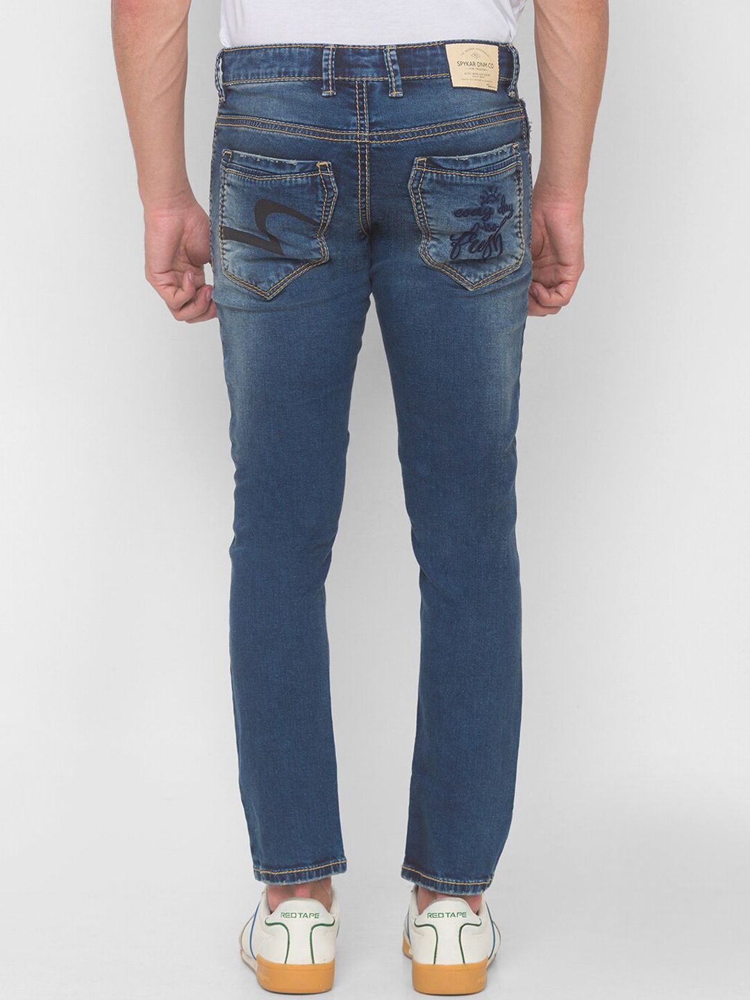 SPYKAR Men Blue Skinny Fit Low-Rise Jeans