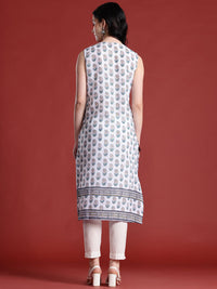 Anouk Ethnic Motifs Print Thread Work Kurta