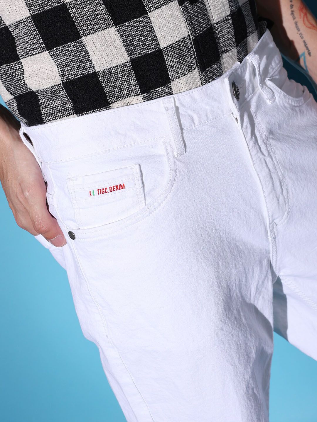 The Indian Garage Co Men Mid-Rise Slim Fit Jeans