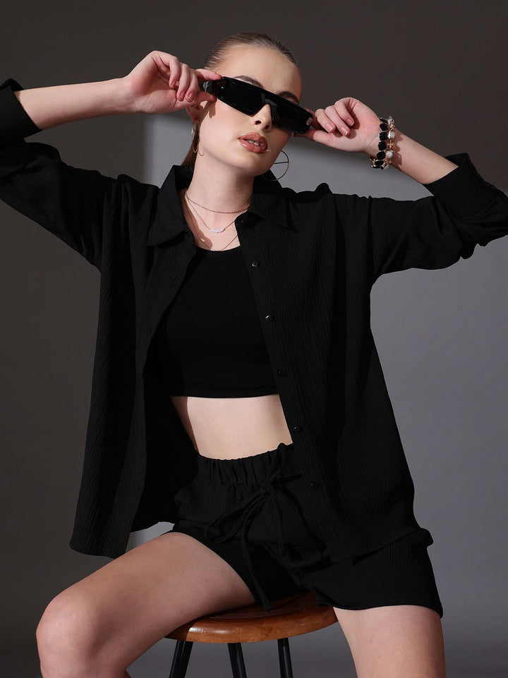 KLOTTHE Women Plus Size Self Design Woollen Bath Robe With Belt