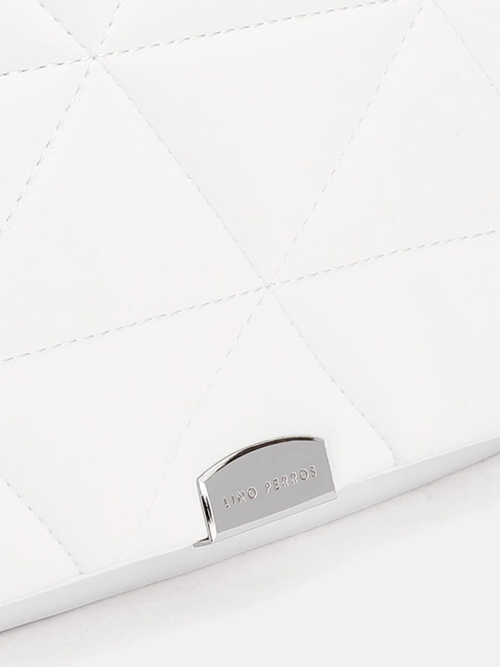 Lino Perros Structured Sling Bag with Quilted Detail