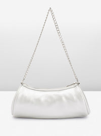 DressBerry Baguette Shoulder Bag with Chain Strap