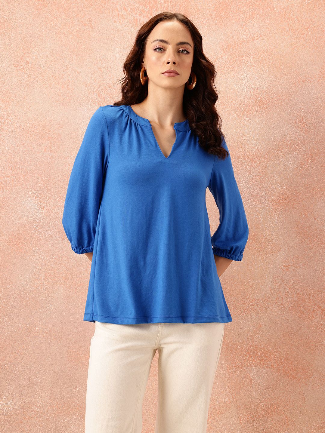 all about you Mandarin Collar Top