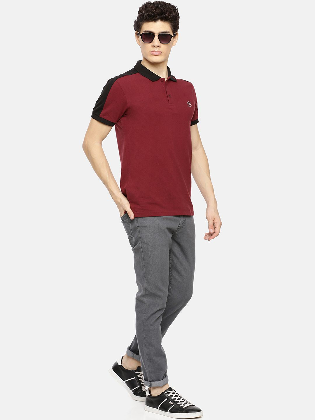 The Indian Garage Co Men Grey Slim Fit Stretchable Jeans