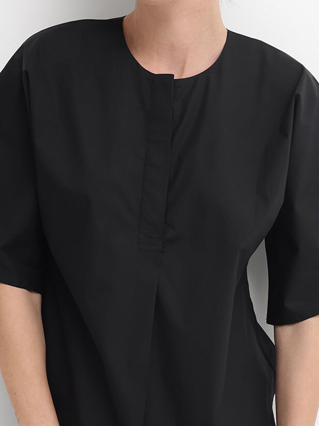RAREISM Flared Sleeve Cotton Top