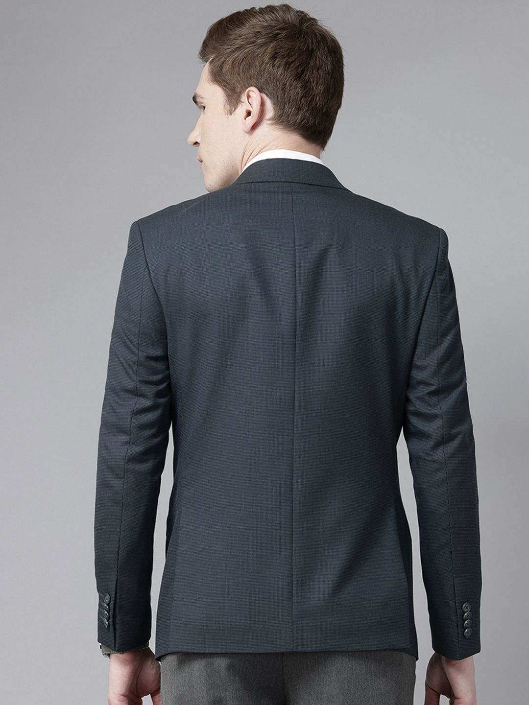 Park Avenue Single-Breasted Slim Fit Formal Blazer