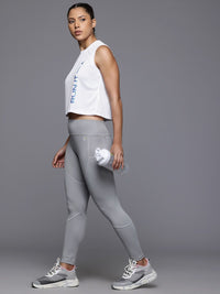 HRX by Hrithik Roshan Women Brand Logo Rapid-Dry Running Crop T-shirt