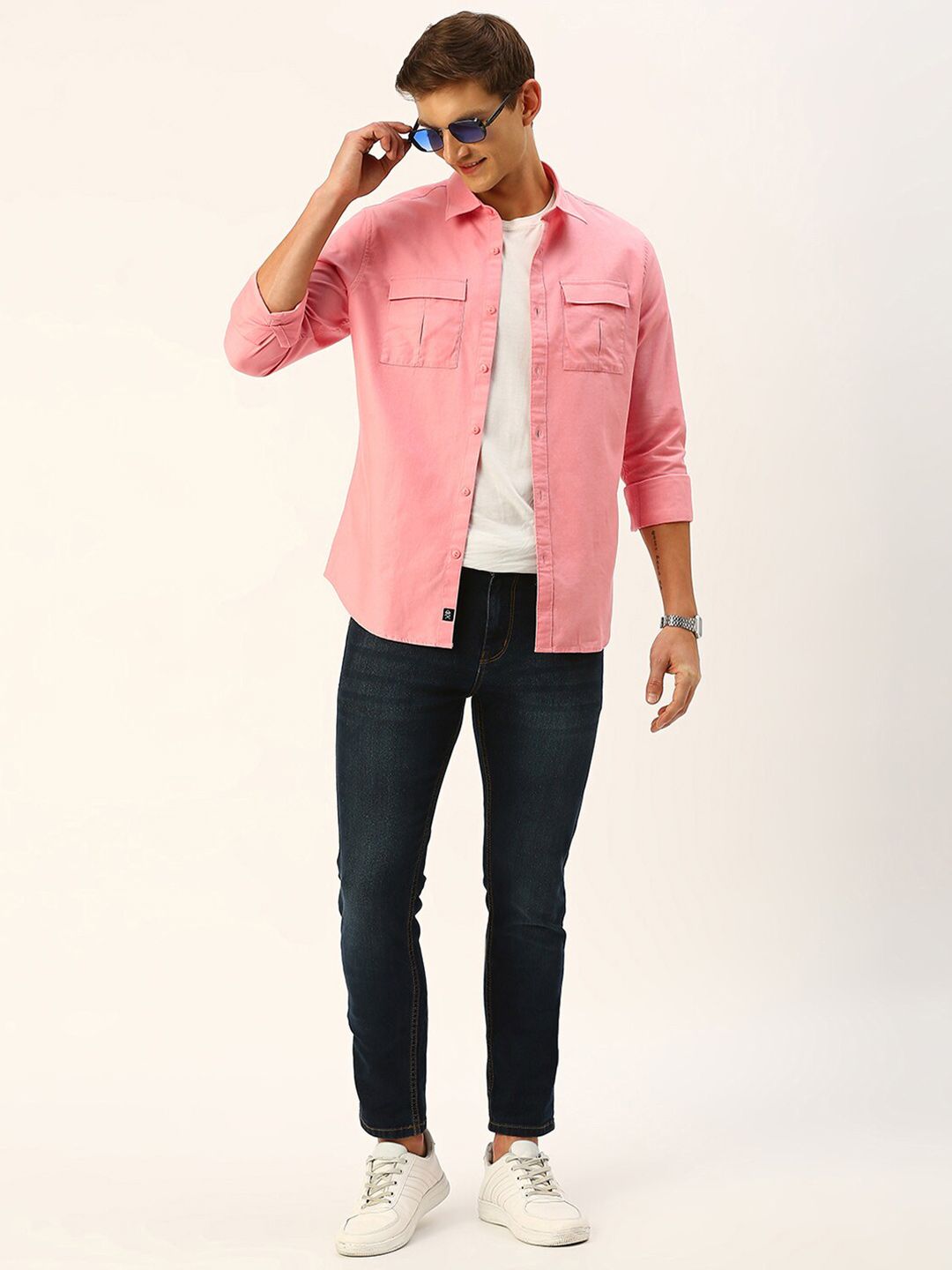 Thomas Scott Classic Slim Fit Twill Weave Pure Cotton Casual Shirt