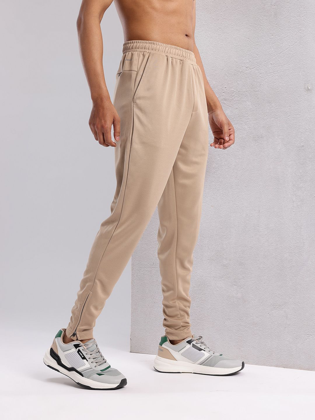 HRX by Hrithik Roshan Men Zipped Hem Rapid-Dry Running Track Pants