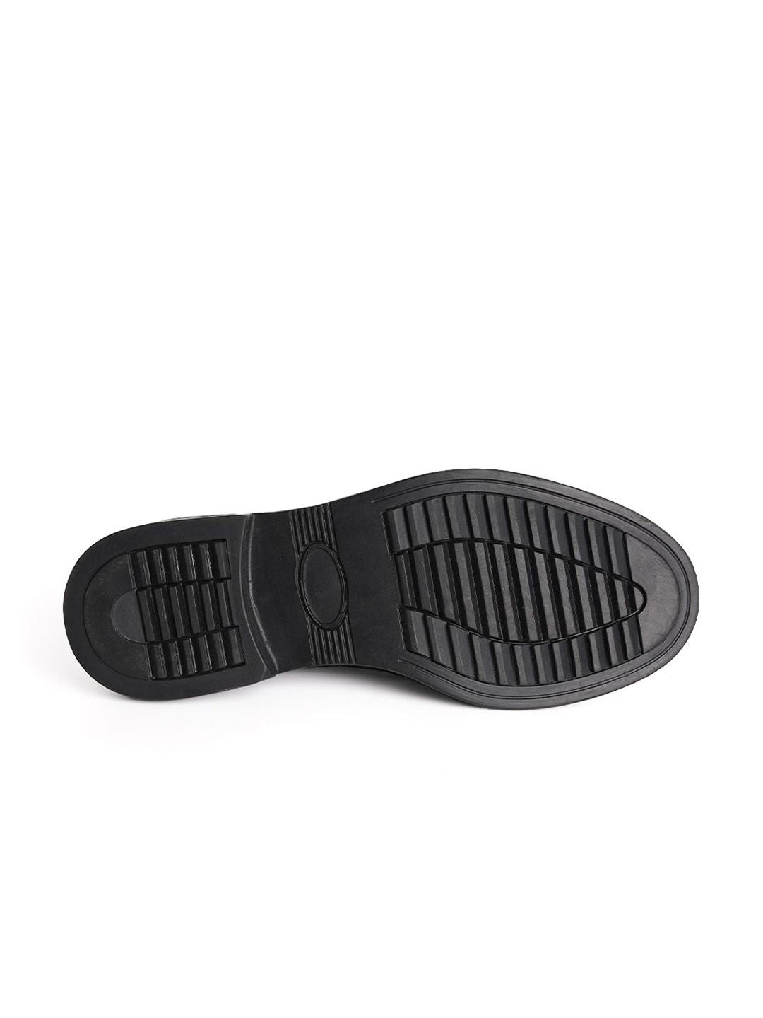 MONKSTORY Men Black Printed Textured Lace-ups PU Sneakers