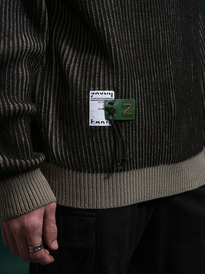 Lelaki Highlander Sweater Leher Bulat