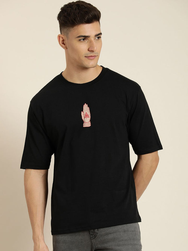 Difference of Opinion Men Graphic Printed Oversized T-shirt