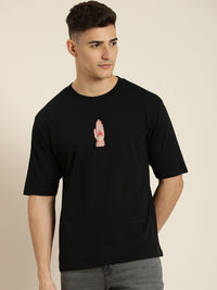 Difference of Opinion Men Graphic Printed Oversized T-shirt