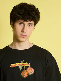 Bene Kleed Men Printed Extended Sleeves Applique T-shirt