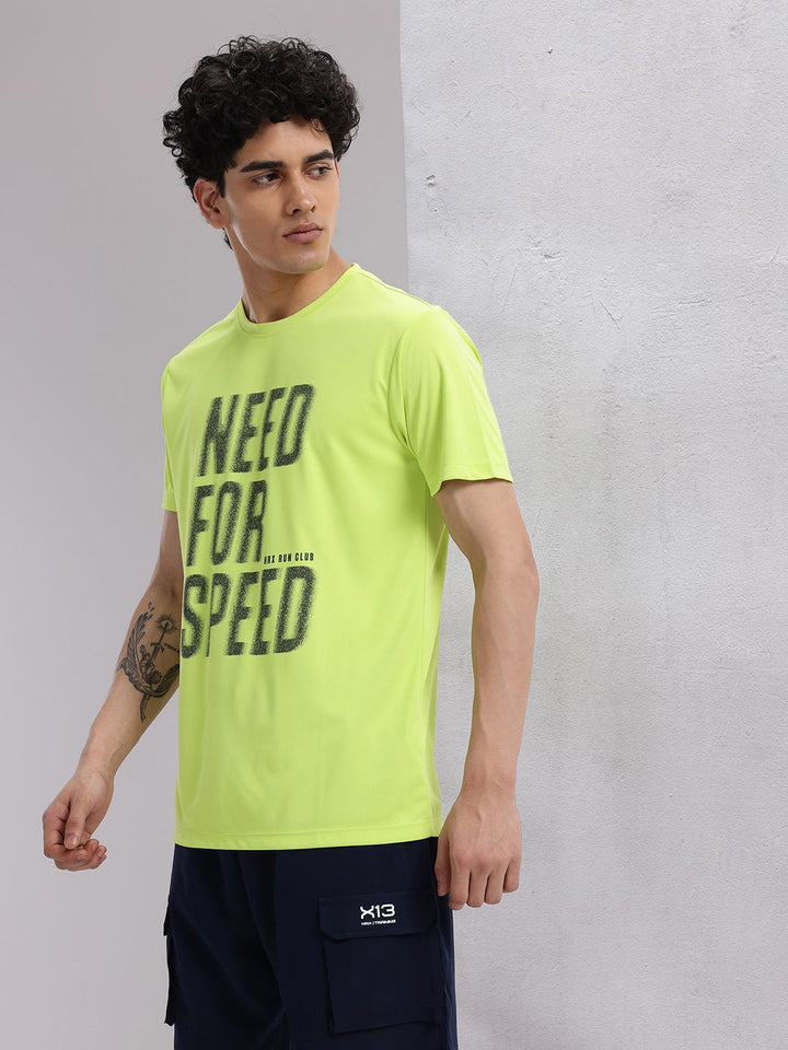 HRX by Hrithik Roshan Rapid-Dry Typography Print Running T-shirt