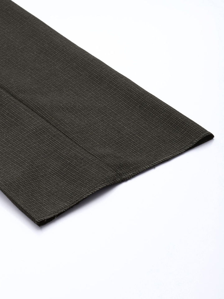 Park Avenue Men Checked Slim Fit Formal Trousers