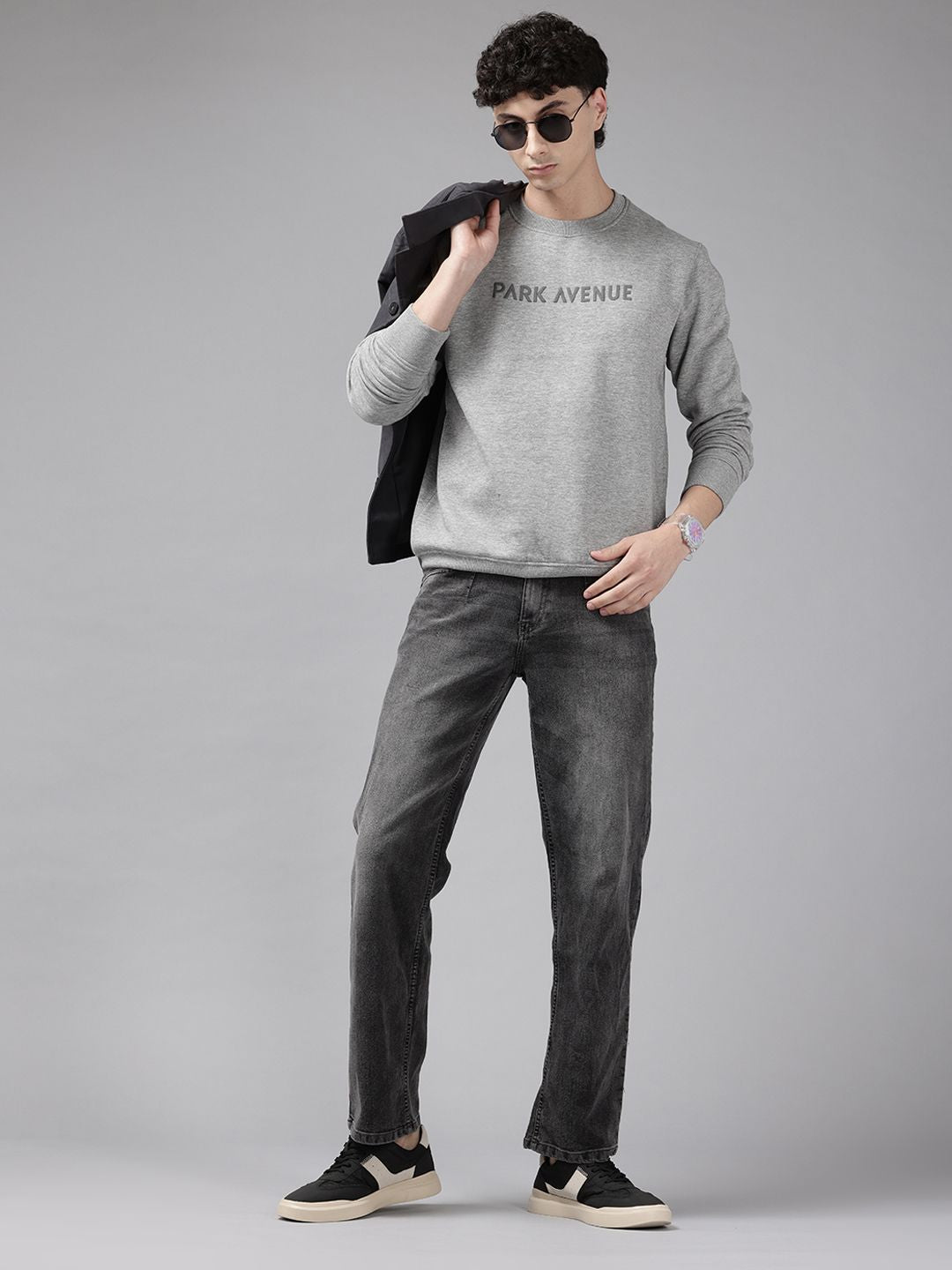 Baju Pullover Bercetak Logo Jenama Park Avenue